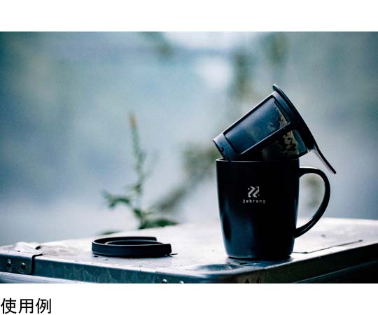 真空二重マグコーヒーメーカー Zebrang コーヒーメーカーの上部から見た角度で、真空二重構造がはっきりと確認できる状態