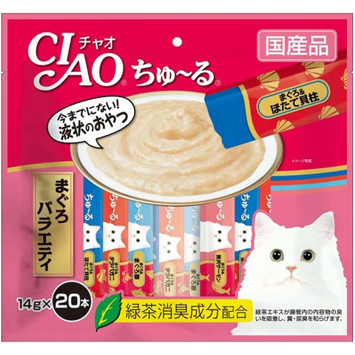 ﾁｬｵ ちゅーる まぐろﾊﾞﾗｴﾃｨ 14g/本 1ﾊﾟｯｸ(20本)画像