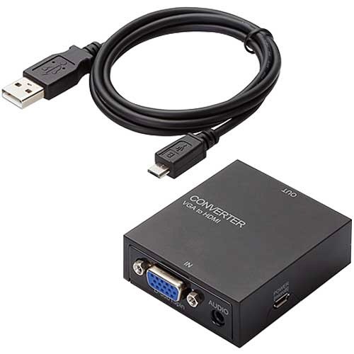 映像変換コンバーター(VGA-HDMI)　RoHS指令準拠(10物質)　1個