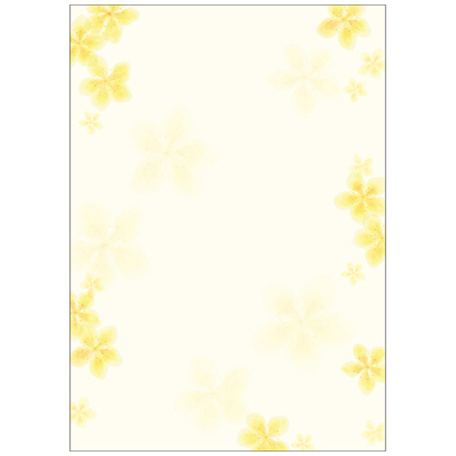 OA対応和柄用紙 和ごころ A4判 やまぶき 1ｾｯﾄ(50枚:10枚×5冊)画像