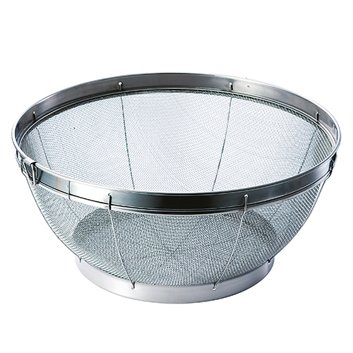 SUIｸﾞｰﾄ ｽﾃﾝﾚｽ深型ざる ﾘﾝｸﾞ付 29cm 1個画像