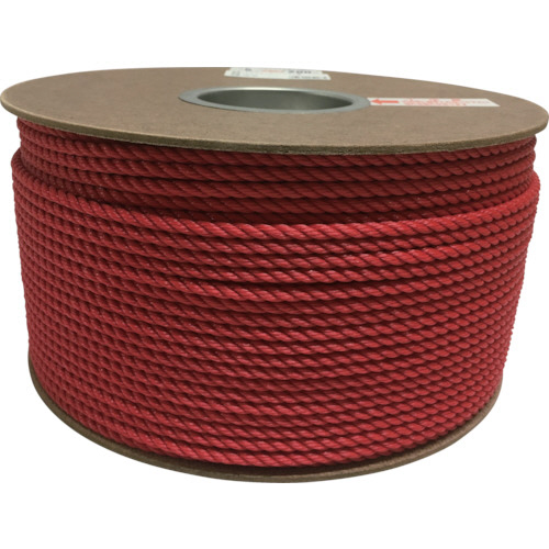 ﾎﾟﾘｴﾁﾚﾝﾛｰﾌﾟﾄﾞﾗﾑ巻 5mm×200m ﾚｯﾄﾞ 1巻画像