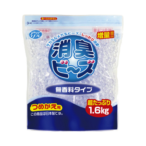アクアリフレ　消臭ビーズ　詰替え　無香　１６００ｇ画像