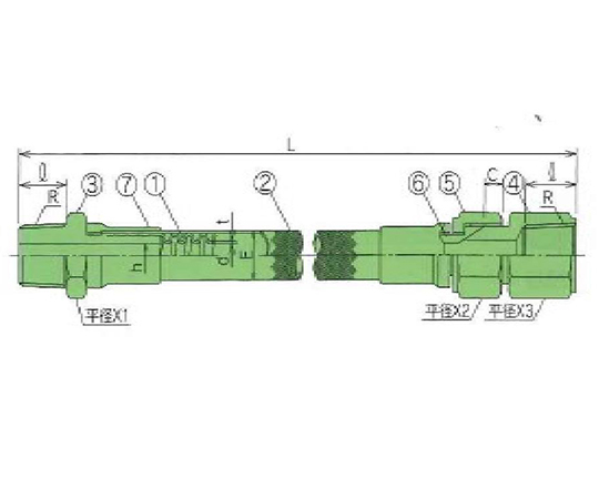 USL低圧用ホース(PFAコルゲーションチューブ) 15A画像