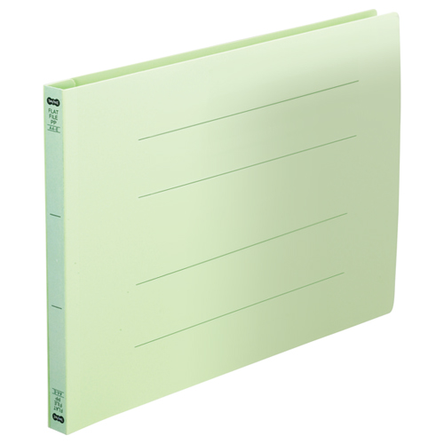 ﾌﾗｯﾄﾌｧｲﾙ(再生PP) A4ﾖｺ 150枚収容 背幅18mm ｸﾞﾘｰﾝ 1ﾊﾟｯｸ(5冊)画像