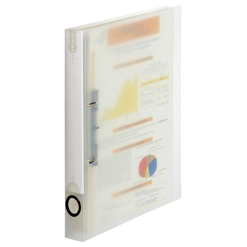 Dﾘﾝｸﾞﾌｧｲﾙ A4ﾀﾃ 2穴 200枚収容 20mmとじ 背幅38mm ｸﾘｱ 1ｾｯﾄ(10冊)画像