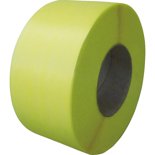 梱包機用PPﾊﾞﾝﾄﾞ J-S1ﾀｲﾌﾟ1巻梱包15.5×2500m ｲｴﾛｰ 1巻画像