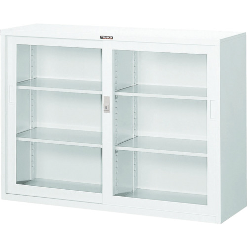 ｽﾀﾝﾀﾞｰﾄﾞ書庫(D400) ｶﾞﾗｽ引違 1200×H880 ﾎﾜｲﾄ 1台画像