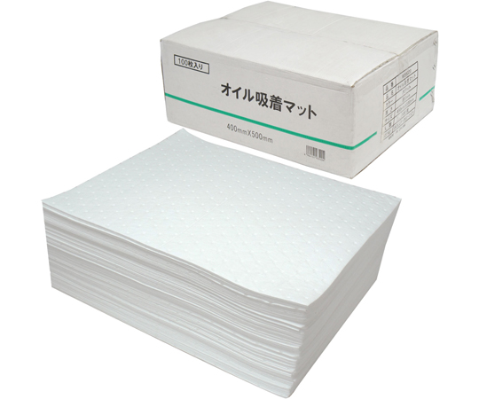 オイル吸着マット　2×400×500mm　100枚入