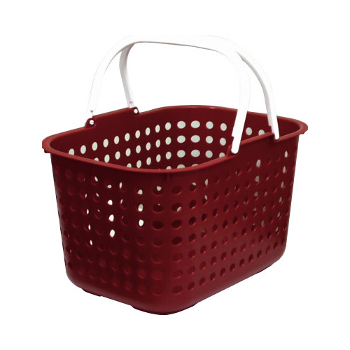 ドットバスケット浅型レッド画像