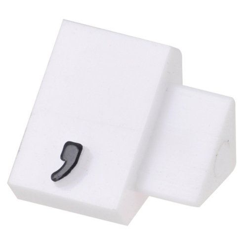 陳列備品 ニュープライスキューブ補充L用(20粒) 白/黒 カンマ 友屋 白と黒の2色が揃った補充パッケージが整然と並んでいる様子