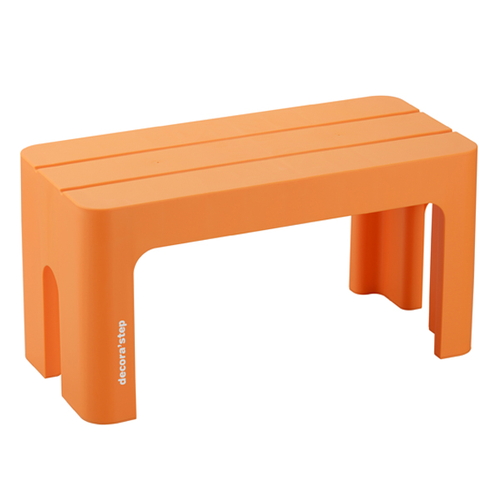ステップ 台 踏み台 squ＋ デコラステップ トール L 幅59cm 高さ30cm オレンジ画像