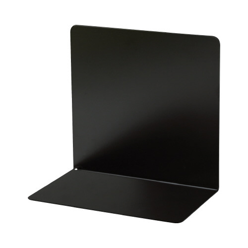 ブックエンド　マグネット付　Ｌ型　ワイド　黒画像