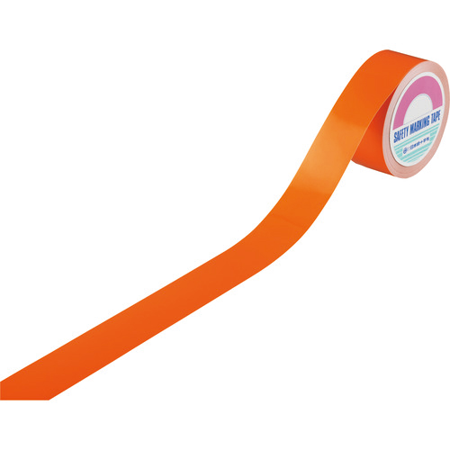 ﾋﾞﾊﾞｽｰﾊﾟｰﾗｲﾝﾃｰﾌﾟ ｵﾚﾝｼﾞ BSLT502-YR 50mm幅×20m PET 屋内用 1巻画像