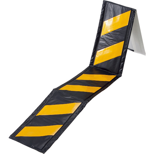 ｺｰﾅｰ用ﾄﾗ柄ｸｯｼｮﾝ 黄/黒 ｺｰﾅｰｶﾞｰﾄﾞ20TR 270×2000×6mm 反射ﾀｲﾌﾟ 1枚画像