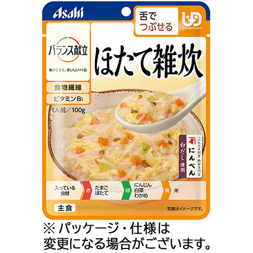 ﾊﾞﾗﾝｽ献立 ほたて雑炊 100g 1ｾｯﾄ(24ﾊﾟｯｸ)画像