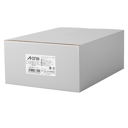 ラベルシール ハイグレードタイプ ホワイト A4 12面 四辺余白付 1箱(500シート)画像