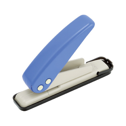 １穴パンチ　２０枚穿孔　青画像