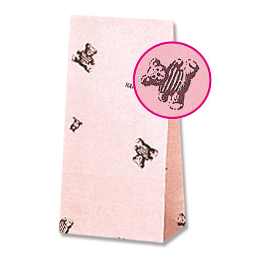 小さなお子様のプレゼントに！ファンシーな角底袋（ベア）