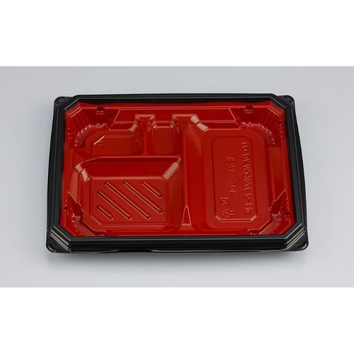 シーピー化成 弁当容器 BFNアルバ7-1平 本漆RB 本体画像