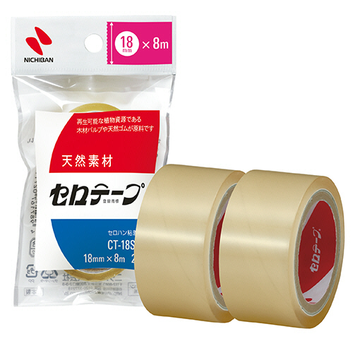 ｾﾛﾃｰﾌﾟ 小巻 18mm×8m 1ﾊﾟｯｸ(2巻)