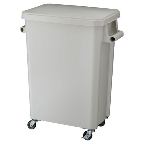キャスターペール70L (排水栓付) GY リス画像
