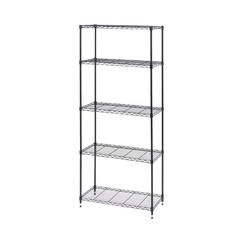 カラーメタルラック　幅７５０×高１８００　ブラック