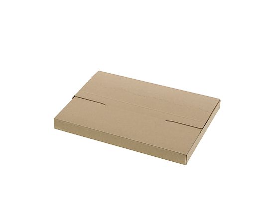 ダンボール　ラクポスBOX　265-25　10枚 重ねられた状態のダンボール箱が多数並んでいる様子