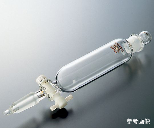 円筒形分液ロート（PTFEコック付）　50mL　普通摺合画像