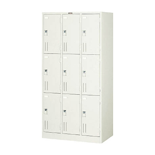 多人数用ロッカー9人用　900×515×高さ1790　南京錠式　1台