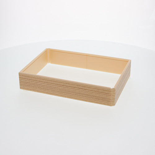 アクタ 弁当容器 ワン折重(フチ) 81×55(45) 杉 25枚画像