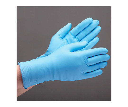 ニトリル使い捨て手袋 ベルテ752K ブルー LL 粉付 100枚入画像
