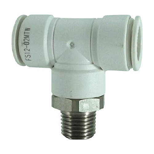 ﾀｯﾁｺﾈｸﾀｰﾌｧｲﾌﾞ ﾒｲﾙﾌﾞﾗﾝﾁﾃｨ(ﾎﾞﾜｲﾄﾎﾞﾃﾞｨｰ)12mm･R1/4 1個画像