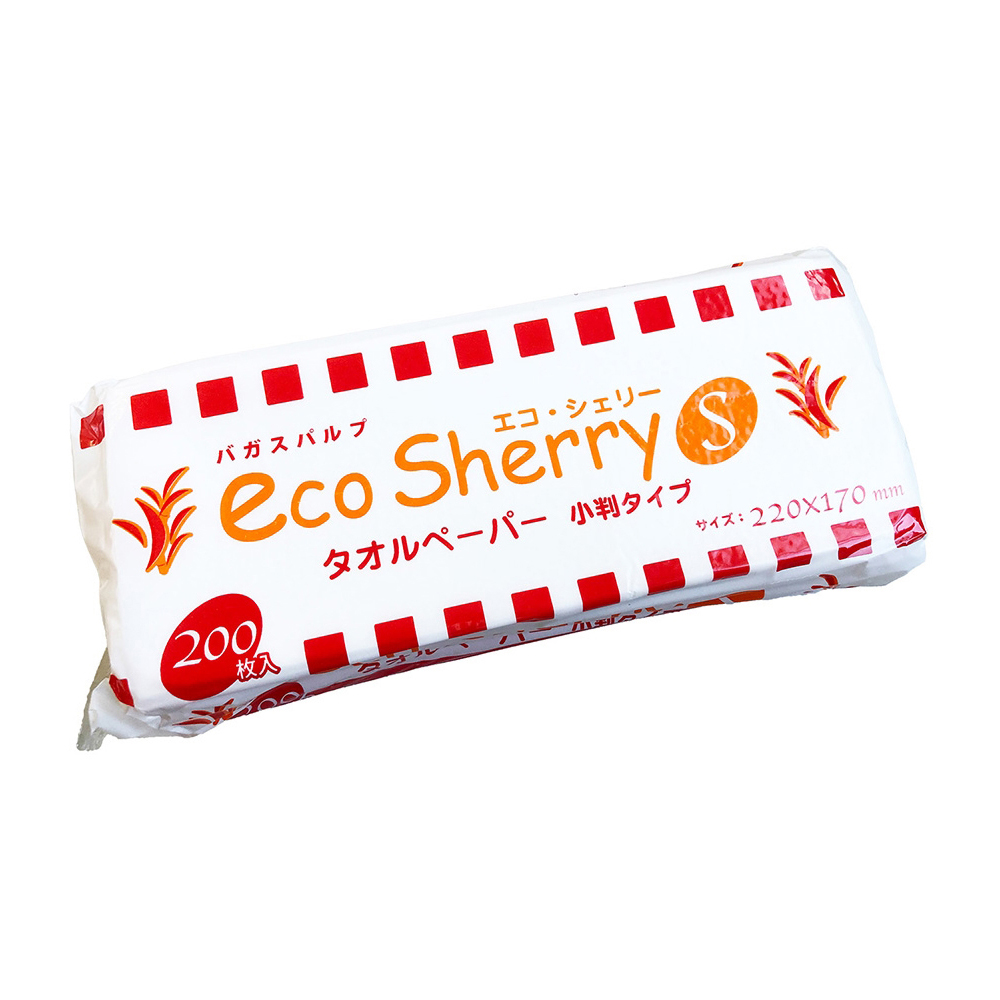 エコシェリーペーパータオル 小判 200枚入画像