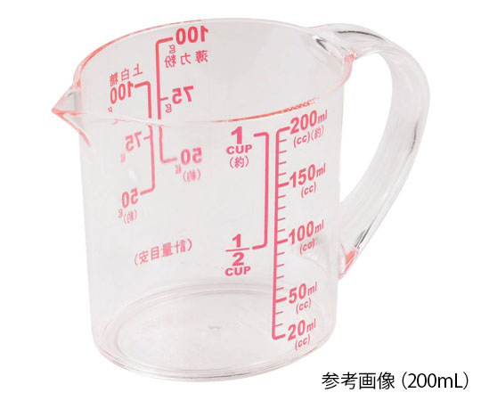 ENJOY　KITCHEN大きい目盛耐熱計量カップ200mL画像