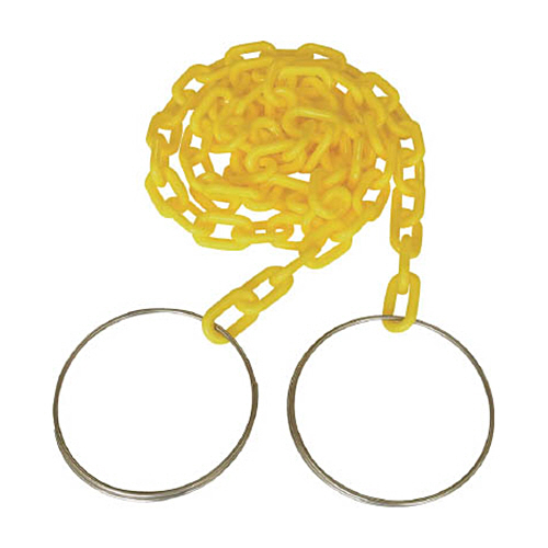 ｺｰﾝﾁｪｲﾝ 6mm×2m 黄 1本画像