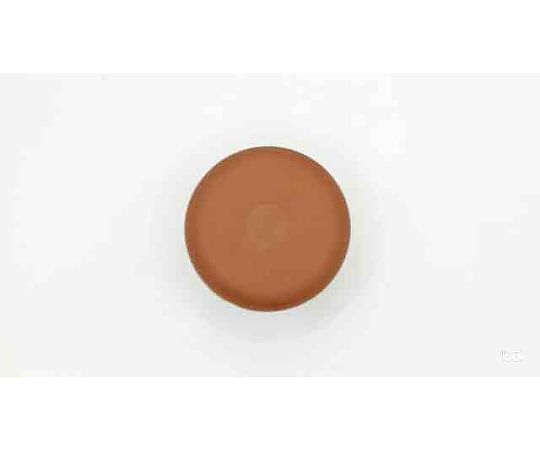 イスゴム　丸脚用　薄茶　対象脚サイズ48mm 丸い底面を持つ薄茶のゴム製パーツが複数並んでいる様子