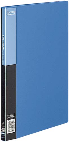 クリヤーブックベーシック横入　Ａ４縦４０Ｐ青１０冊画像