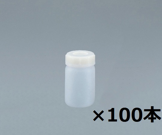広口瓶（中栓付き）100mL 1箱（100本入）画像