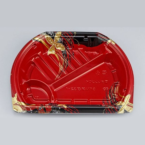 シーピー化成 弁当容器 BFN味音(みおん)32-1 結花赤 本体画像