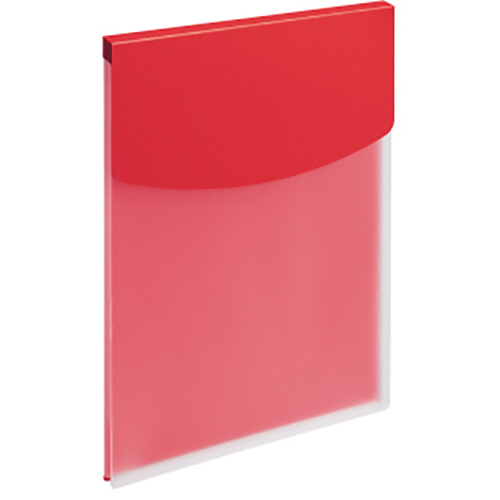 ﾎﾙﾀﾞｰﾌｧｲﾙ(ﾋﾞｼﾞｶﾙ) ﾌﾀ付 A4ﾀﾃ 325×225mm 背幅16mm ﾚｯﾄﾞ 1冊画像