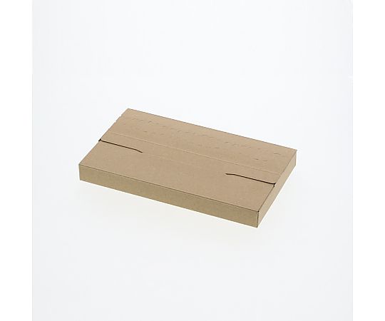 ダンボール　ラクポスBOX　230-25　10枚 無地の茶色いダンボール箱が、横向きで並べられている状態