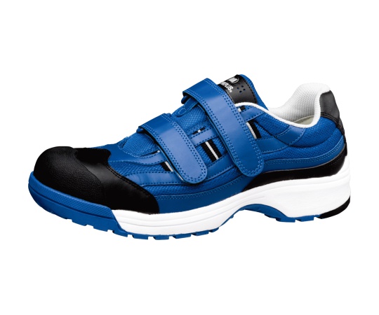 JSAA A種認定 トウガード付 ワイド樹脂先芯入りスニーカー MPN-905 26.5cm ブルー画像