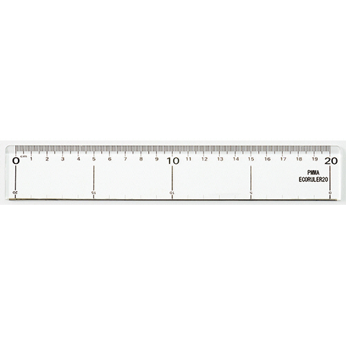 再生ｱｸﾘﾙ定規 20cm 1個画像