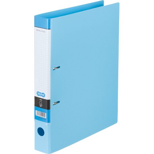 Dﾘﾝｸﾞﾌｧｲﾙ A4ﾀﾃ 2穴 280枚収容 28mmとじ 背幅45mm ﾗｲﾄﾌﾞﾙｰ 1ｾｯﾄ(10冊)画像