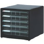 ナカバヤシ　書類ケース　アバンテＶ２レタ－ケ－ス　浅５段　黒画像