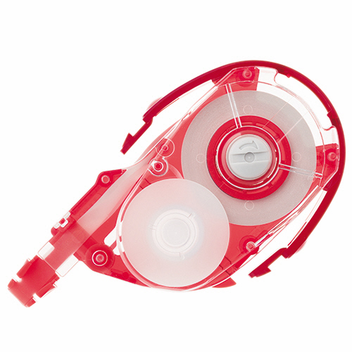 修正ﾃｰﾌﾟ ﾓﾉYX用ｶｰﾄﾘｯｼﾞYR5 5mm幅×12m 赤 1個画像