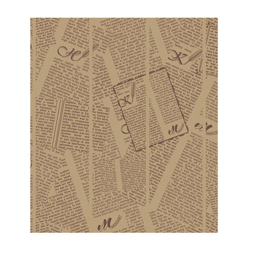 ＷＡＸペーパーフェザーイニシャル茶 ２１．８－２５ １００枚画像