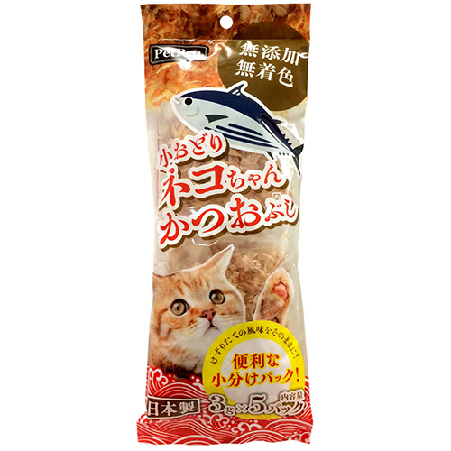 PetPro 小おどりﾈｺちゃんかつおぶし (3g×5ﾊﾟｯｸ) 1袋画像