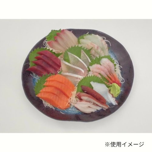 寿司容器 実(36)蒼海 ニシキ 透明な素材で、内容物が見える状態で整然と並んでいる。